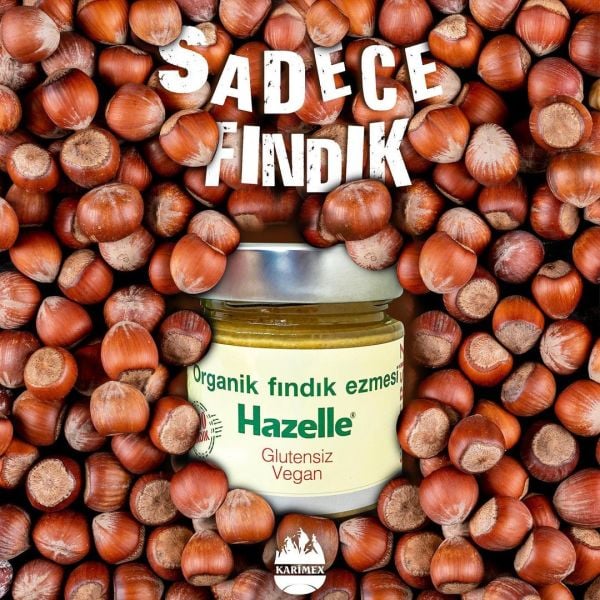 Organik Şekersiz Fındık Ezmesi (%100 FINDIK) 200 g