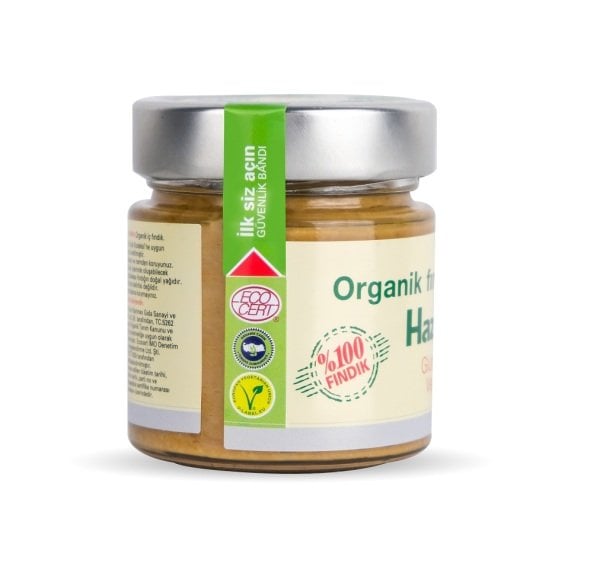 Organik Şekersiz Fındık Ezmesi (%100 FINDIK) 200 g