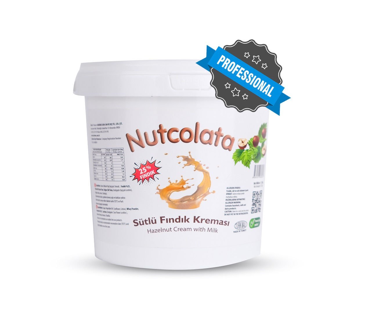 Nutcolata Sütlü Fındık Kreması 5kg