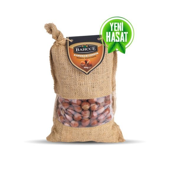 Bahcce Kabuklu Fındık Jüt Çuval 500gr