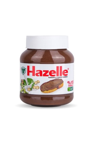 Hazelle Sütlü ve Kakaolu Fındık Kreması 350gr + Şekerli Fındık Ezmesi 320gr