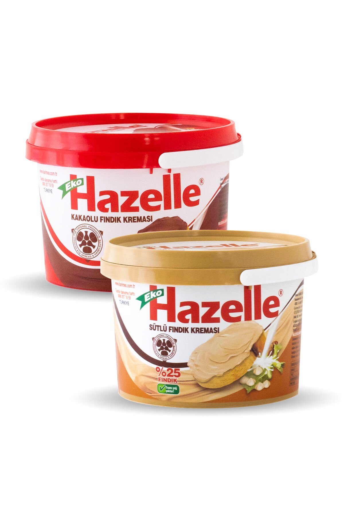 Eko Hazelle Kakaolu ve Sütlü Fındık Kreması 400gramX2